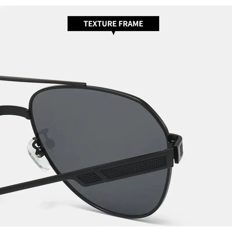 Classic Male Driving Polarized Sunglasses Men Metal Frame.