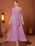 Eid Muslim Dress Women Abaya Tassel Fake 2.
