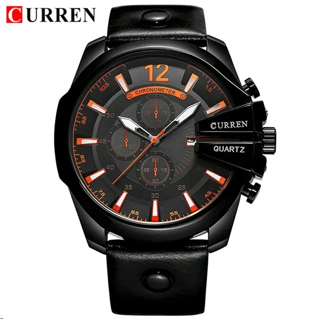 CURREN Brand Leather Watch-8176 US Arabia