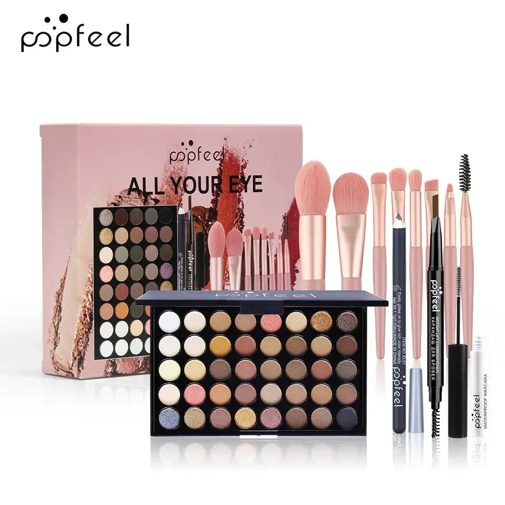 POPFEEL All-in-One Makeup Kit Gift Set with Eyeshadow.