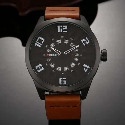 Casual Luxury Watches Leather-8258 US Arabia