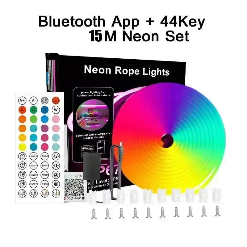 Dc 24V Rgb Neon Led Lights Strip 15M 30M 10 M.