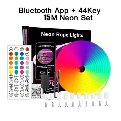 Dc 24V Rgb Neon Led Lights Strip 15M 30M 10 M.