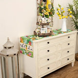 Tropical Pineapple Aloha Linen Table Runner Summer.