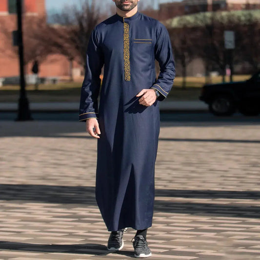 Dishdasha Muslim Men Long Robe Jubba Thobe Abaya.