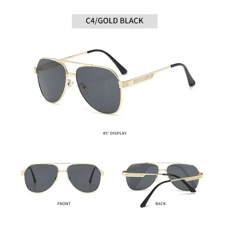 Classic Male Driving Polarized Sunglasses Men Metal Frame.