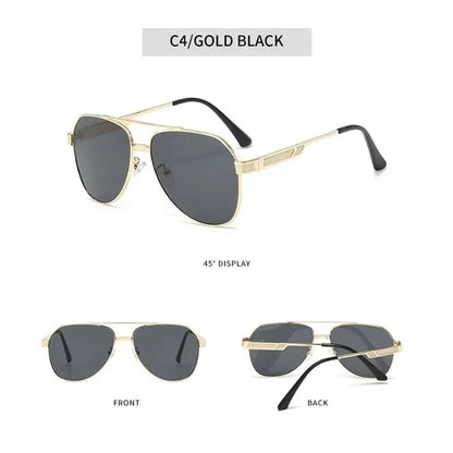 Classic Male Driving Polarized Sunglasses Men Metal Frame.