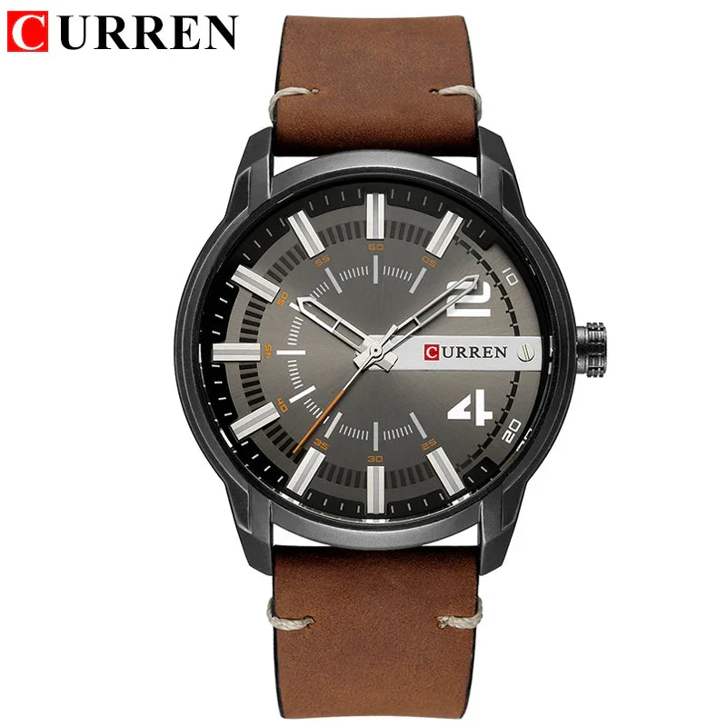 CURREN Watches Leather-8306 US Arabia