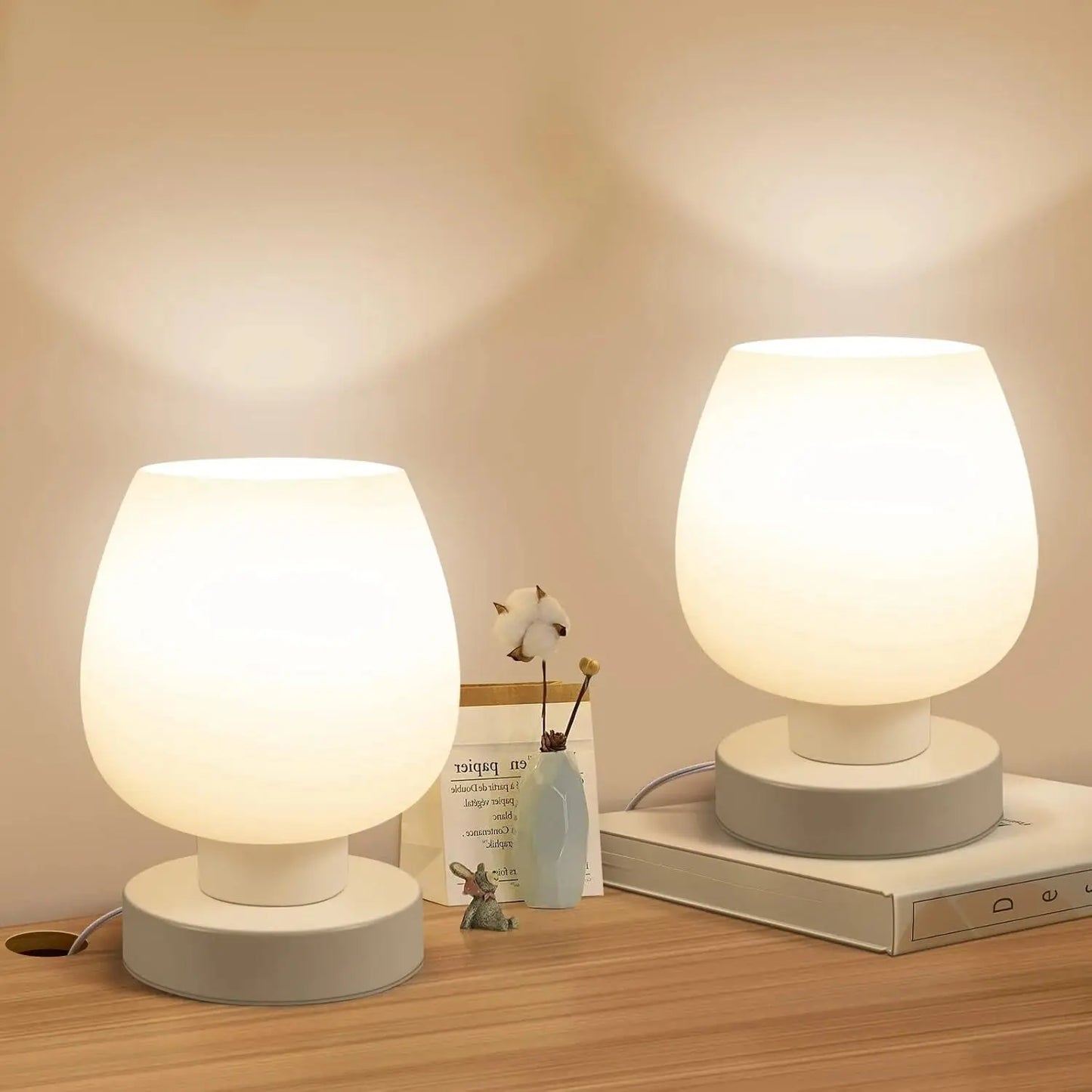 Two suite table lamps, modern creative table lamps.
