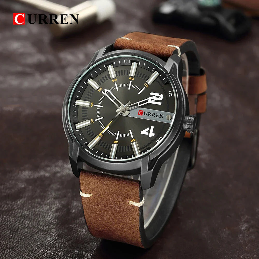 CURREN Watches Leather-8306 US Arabia