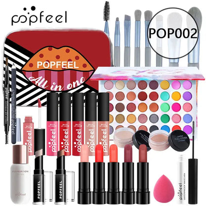 POPFEEL All-in-One Makeup Kit Gift Set with Eyeshadow.