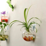 Wall-Hanging Fish Bowl Acrylic Plexiglass Fish Bowl Aquarium Vase Flower Ornament Fish Tank Home Fish Plant Tank Pet Clear Y6R2.