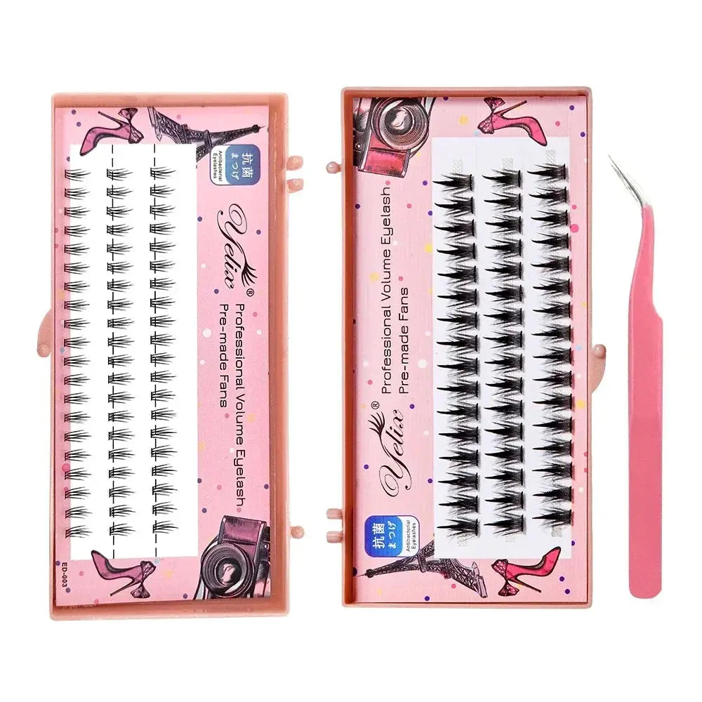 Yelix New Sunflower Eyelash Set Cluster Lashes.