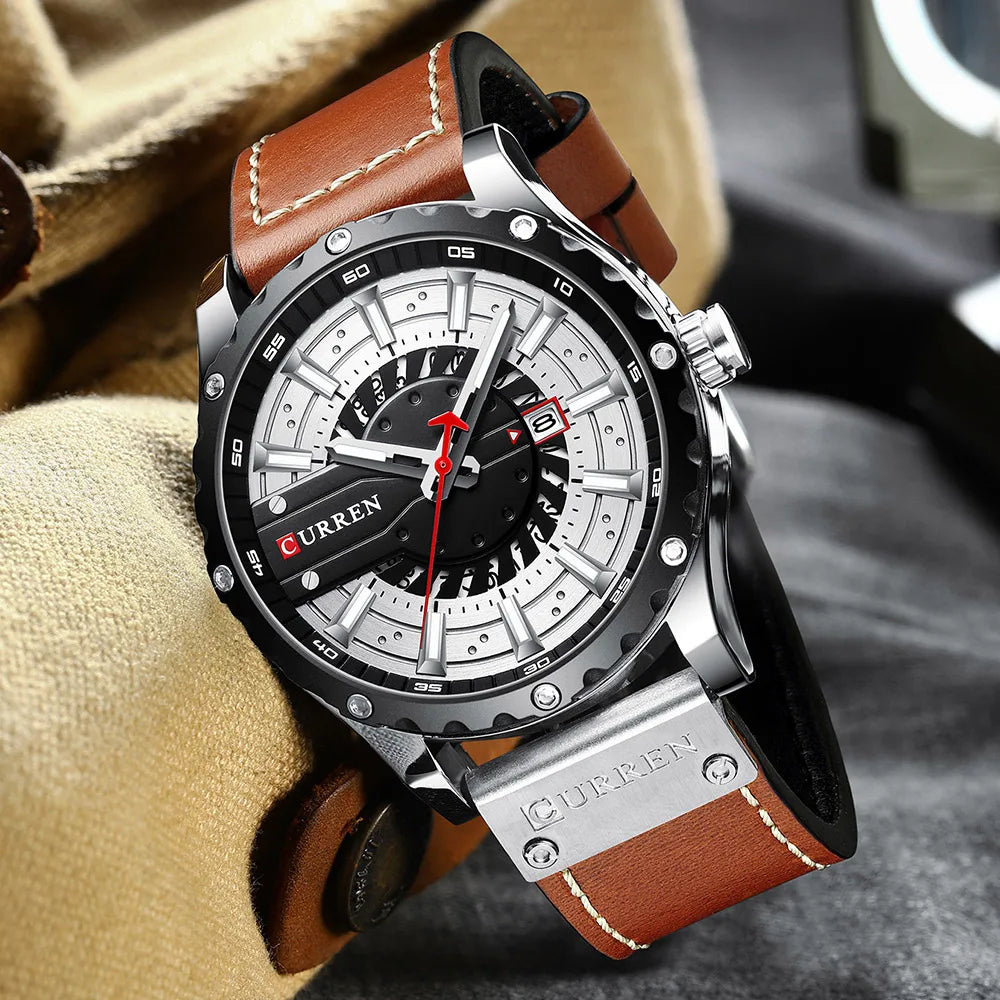CURREN Watches Leather-8374 US Arabia