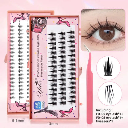 Yelix New Sunflower Eyelash Set Cluster Lashes.