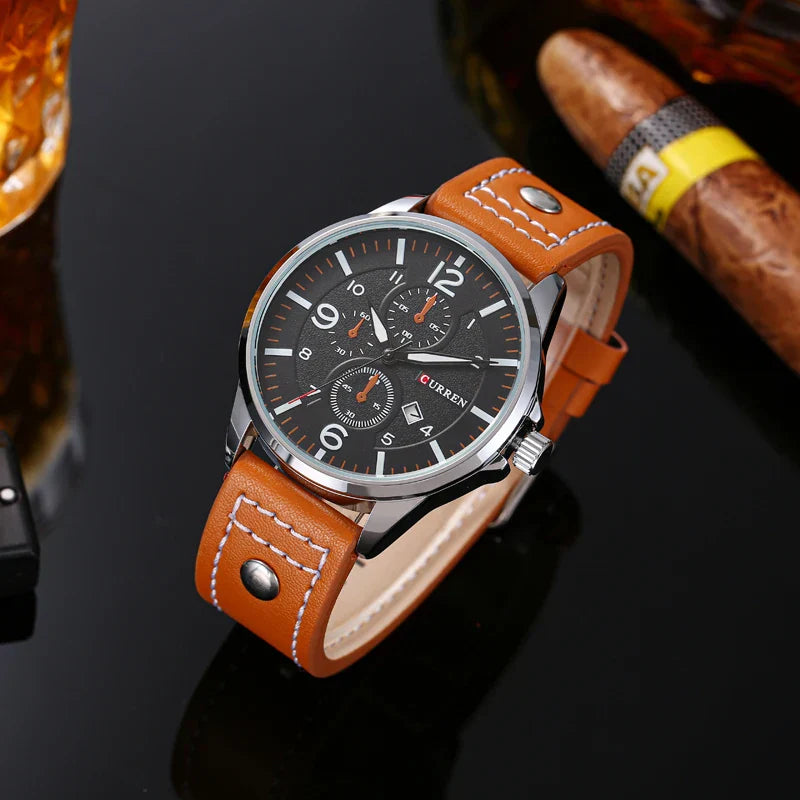 CURREN Watch  Leather-8164 US Arabia