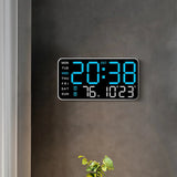 Smart LED wall clock with voice control feature, combining modern design and smart home technology for efficient time management