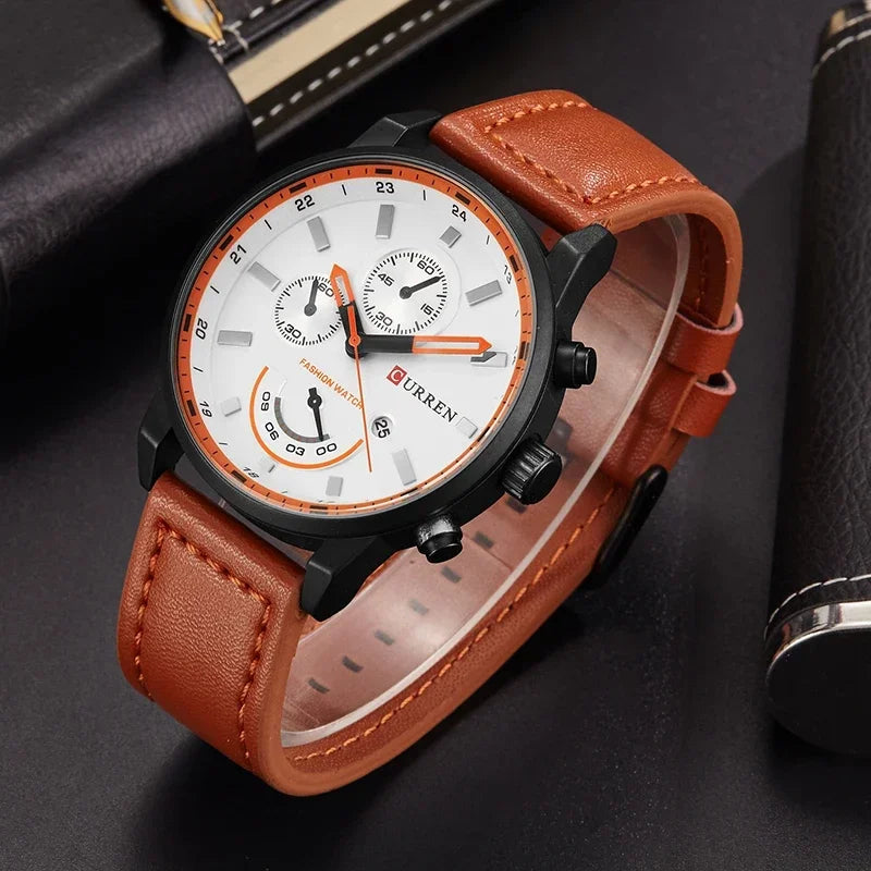 CURREN Men's Watches Leather-8217 US Arabia