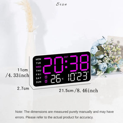 Smart LED wall clock with voice control feature, combining modern design and smart home technology for efficient time management