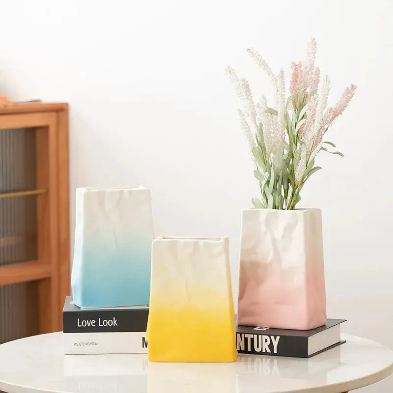 Nordic Simple Ceramic Vase Living Room Office.