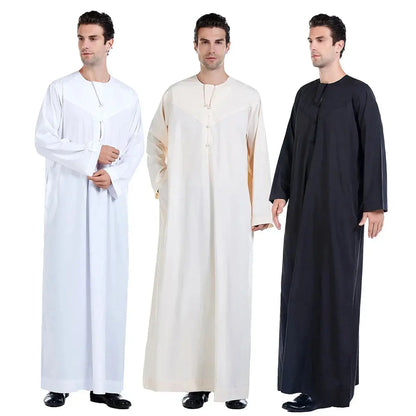 Men Jubba Thobe Muslim Islamic Clothing Arabic Dubai.