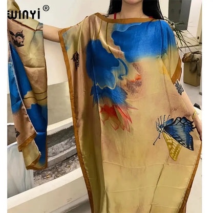 Summer dresses kaftan African for woman.