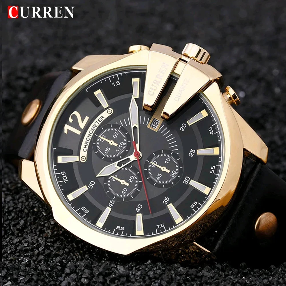 CURREN Brand Leather Watch-8176 US Arabia