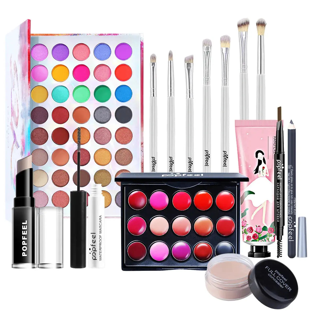 POPFEEL All-in-One Makeup Kit Gift Set with Eyeshadow.