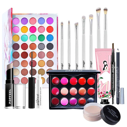 POPFEEL All-in-One Makeup Kit Gift Set with Eyeshadow.
