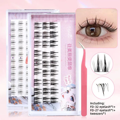 Yelix New Sunflower Eyelash Set Cluster Lashes.