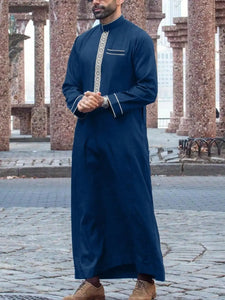 Dishdasha Muslim Men Long Robe Jubba Thobe Abaya.