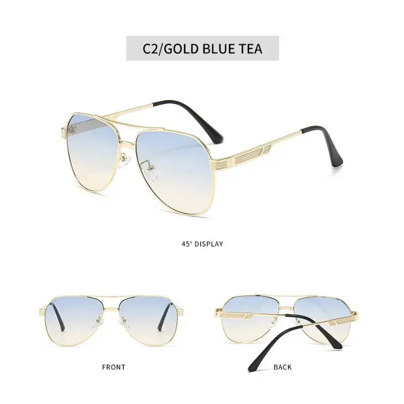 Classic Male Driving Polarized Sunglasses Men Metal Frame.