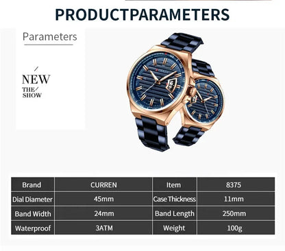 CURREN Men Watch  8375 US Arabia