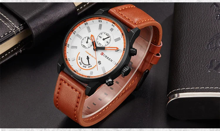 CURREN Men's Watches Leather-8217 US Arabia