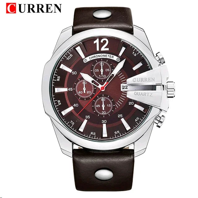 CURREN Brand Leather Watch-8176 US Arabia