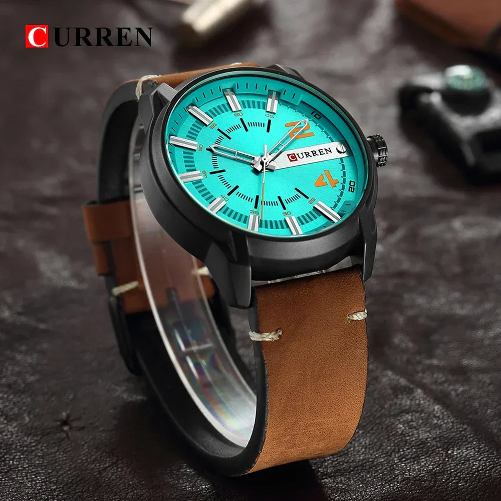 CURREN Watches Leather-8306 US Arabia
