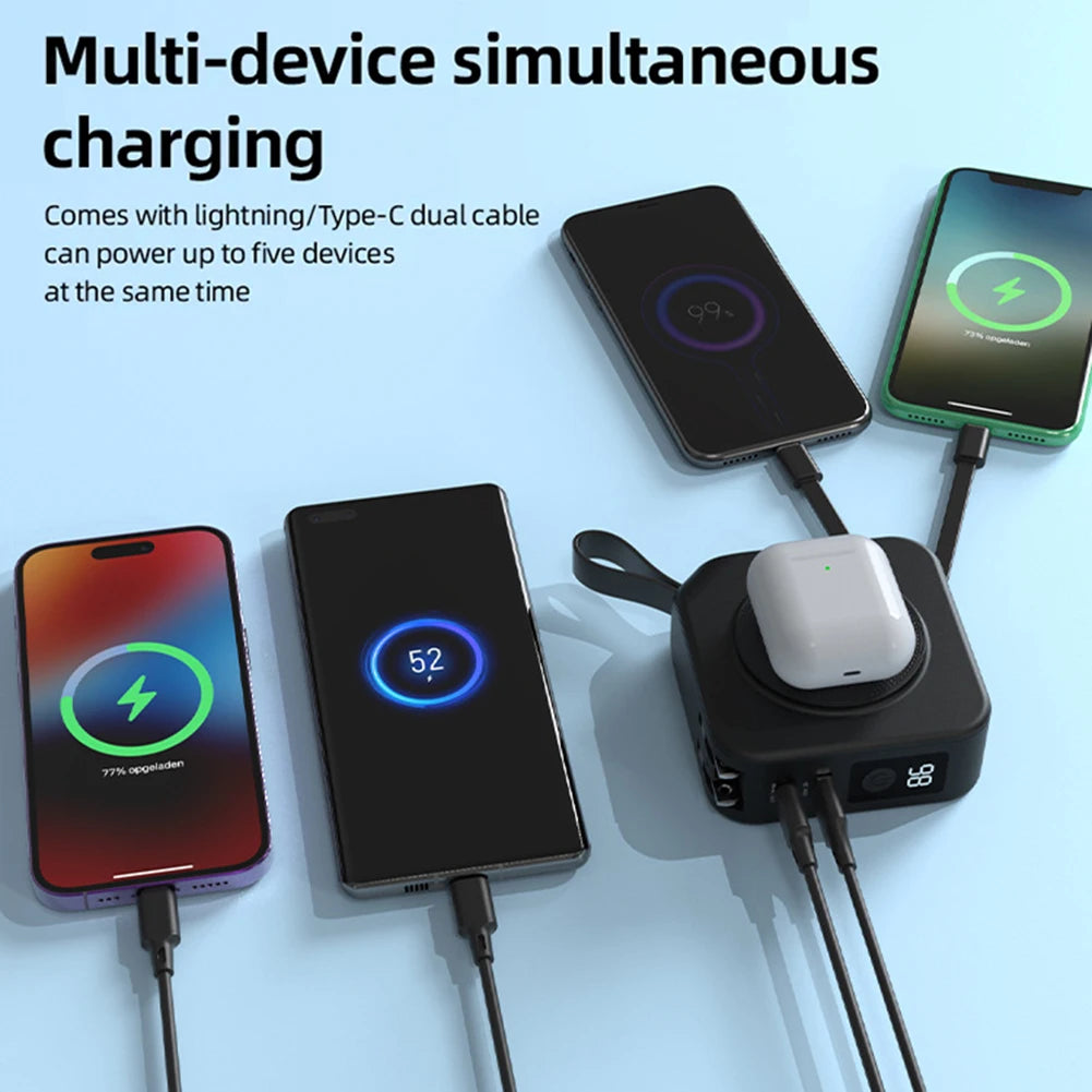 Magnetic Wireless Power Banks Portable Lightweight Power Banks For Picnic Outdoor DesiNest