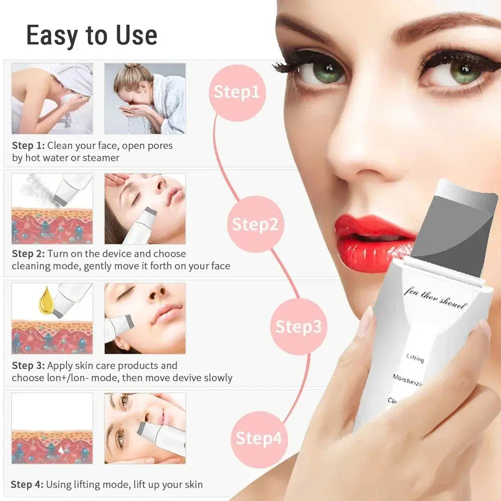 Electric Skin Scrubber Peeling Blackhead Remover.