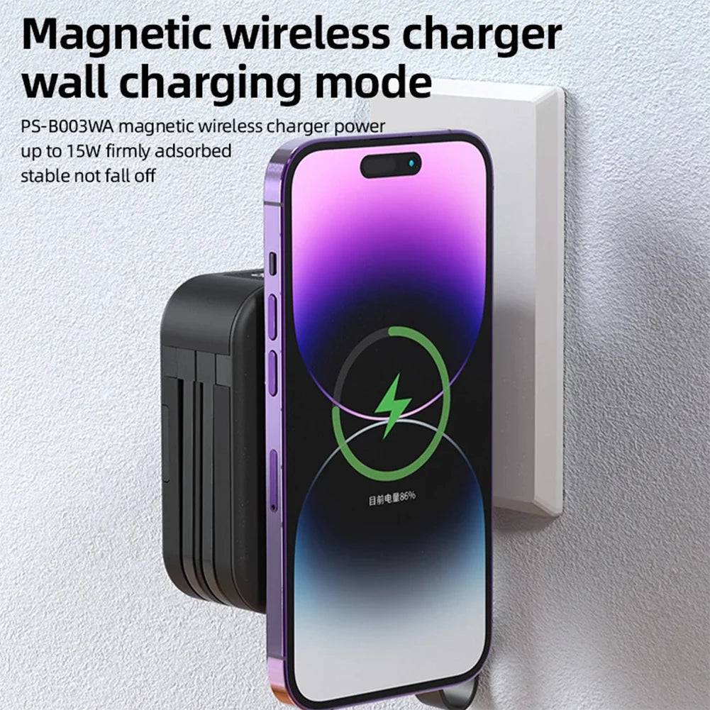 Magnetic Wireless Power Banks Portable Lightweight Power Banks For Picnic Outdoor DesiNest