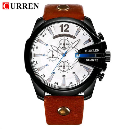 CURREN Brand Leather Watch-8176 US Arabia