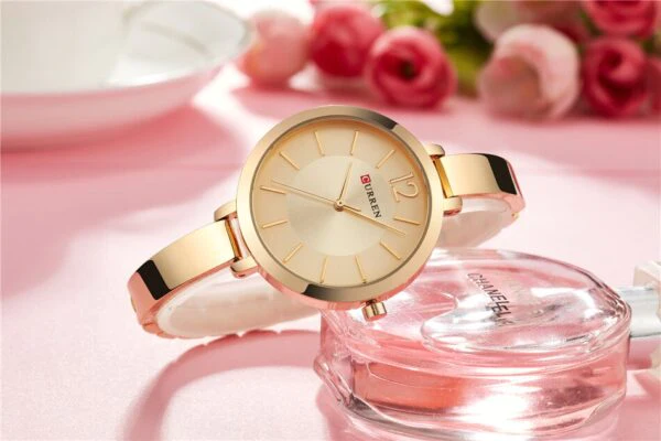 CURREN Original Brand Stainless Steel Wrist Watch For Woman With Brand (Box & Bag)-9012 US Arabia
