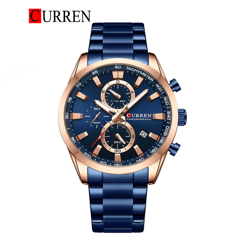 CURREN Stainless Steel Watch For Men With Box US Arabia