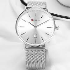 CURREN Original Brand Stainless Steel Band Wrist Watch For Men With Brand (Box & Bag)-8302 US Arabia