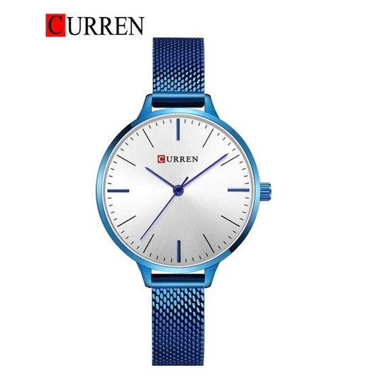 CURREN Original Brand Stainless Steel Band Wrist Watch For Women With Brand (Box & Bag)-9022 US Arabia