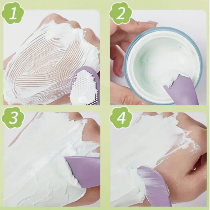 Double Head Silicone Face Care Brush DesiNest